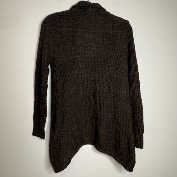 Market & Spruce Tabatha Waffle Knit Cocoon Cardigan Brown Sweater NWT Size XS - Picture 5 of 8